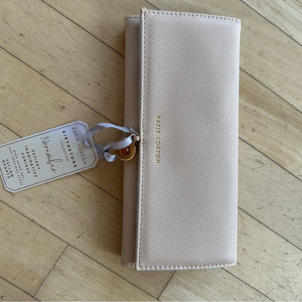 November Travel Jewelry Roll with Yellow Quartz Stone